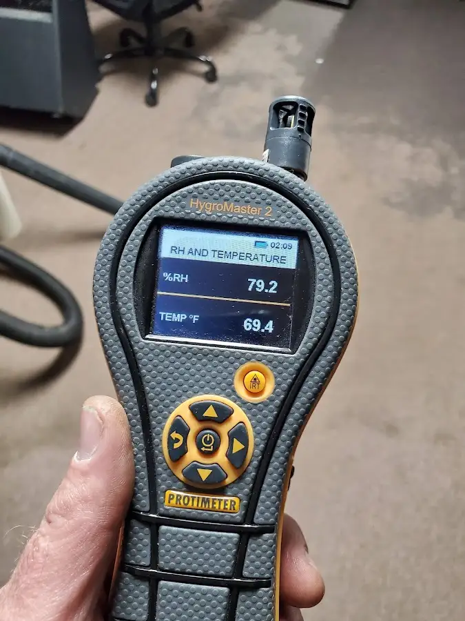 Moisture meter humidity assessment for Fire & Smoke Damage Restoration in Dunkirk