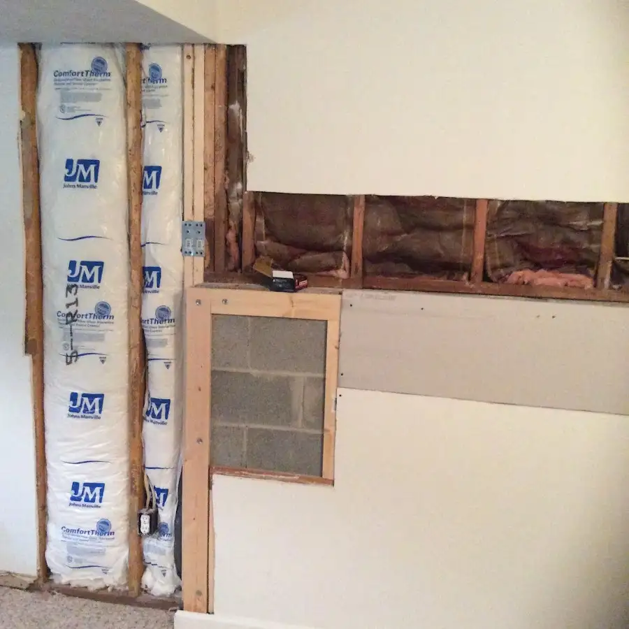 Wall insulation replacement during Structural Drying in Dunkirk